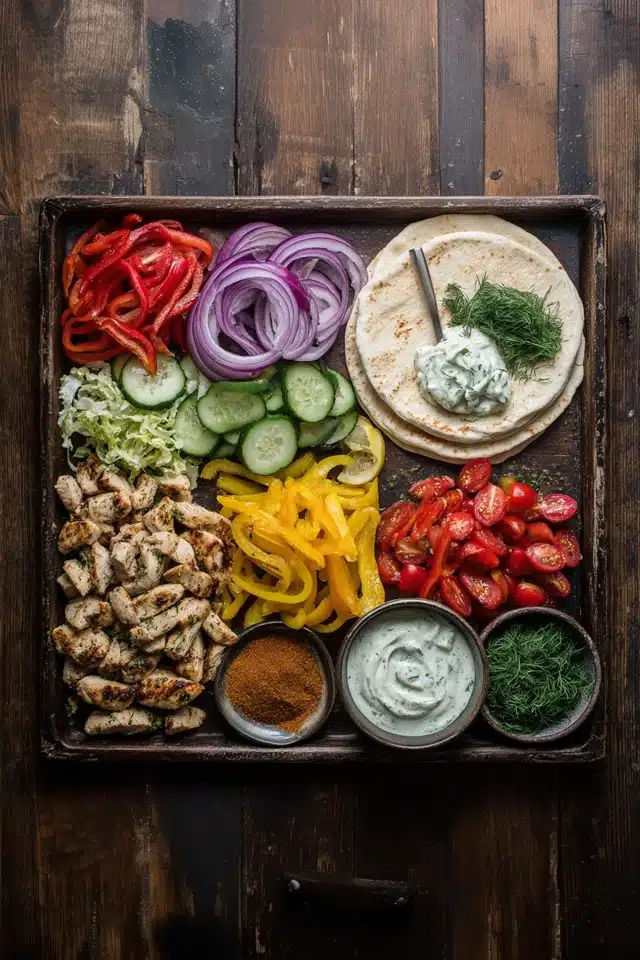 Sheet Pan Chicken Pitas with Herby Ranch 13 66 56