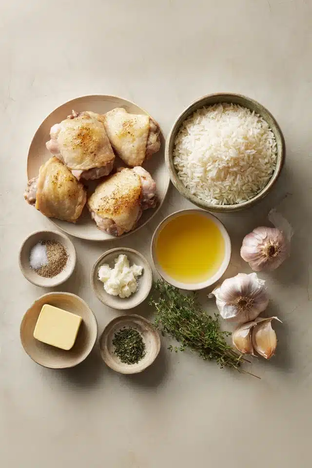 One-Pan Honey Butter Garlic Chicken & Rice 13 66 72