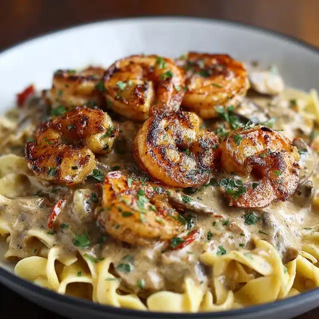 Blackened Shrimp Stroganoff 11 11 16