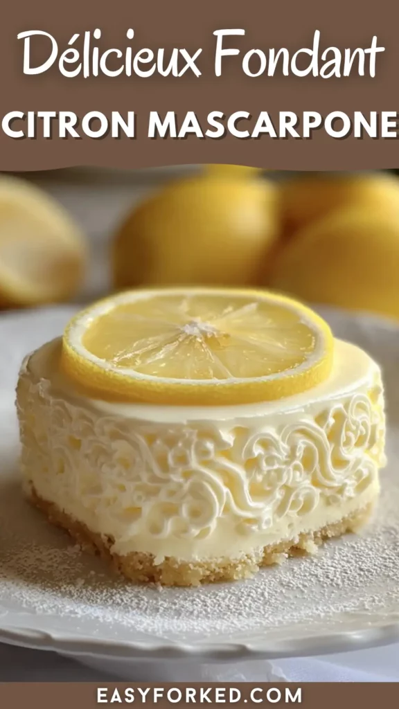 Délicieux Fondant Citron Mascarpone 16 2 39