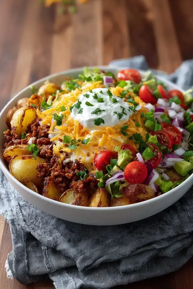 Loaded Potato Taco Bowl 17 44 87