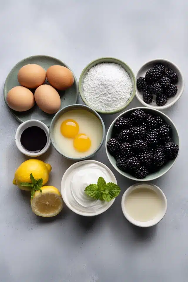 Mini Blackberry Mousse Cakes 13 66 3