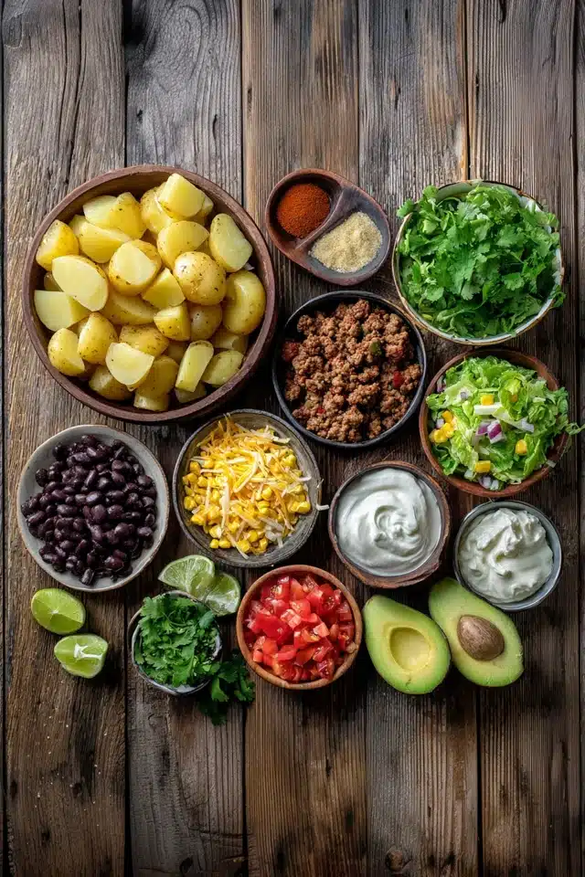 Loaded Potato Taco Bowl 13 66 87