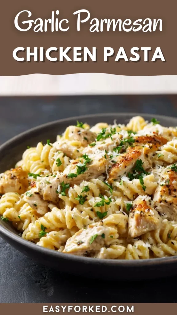 Crockpot Garlic Parmesan Chicken Pasta 16 2 80