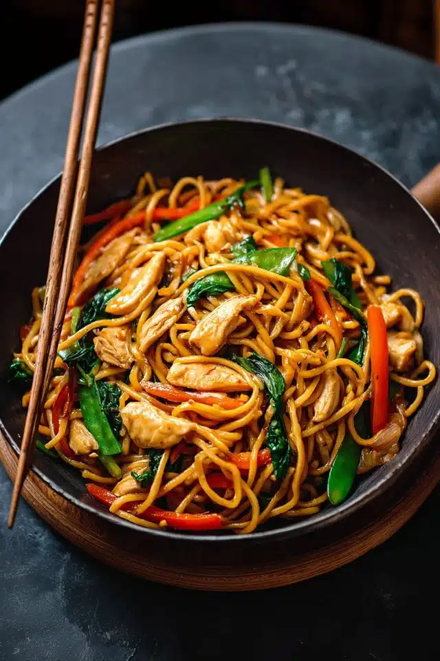 Delicious Chicken Lo Mein 17 44 29