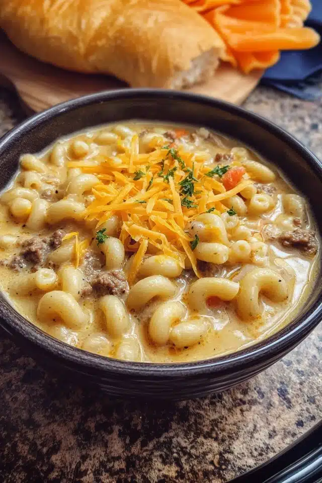 Cheeseburger Soup 17 44 42