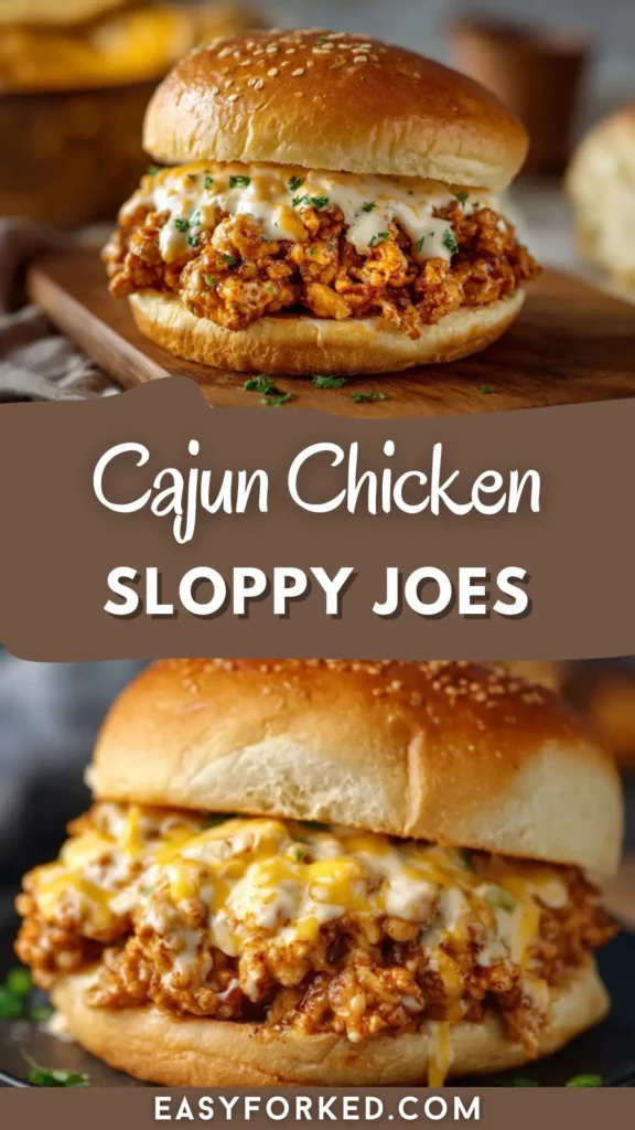 Cajun Chicken Sloppy Joes with Creamy Cheese Sauce 14 1 51