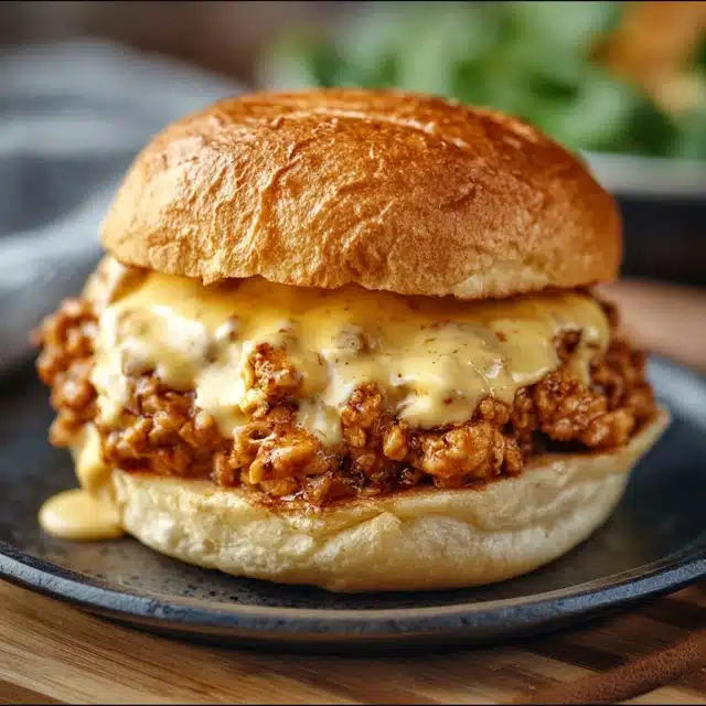 Cajun Chicken Sloppy Joes with Creamy Cheese Sauce 11 11 51