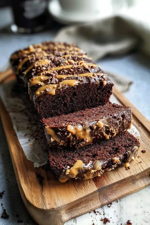 Chocolate Peanut Butter Banana Bread 17 44 37