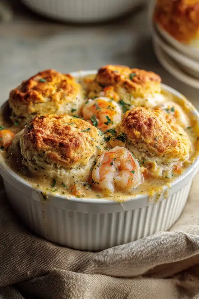 Shrimp & Lobster Cheddar Bay Biscuit Pot Pie 13 44 61