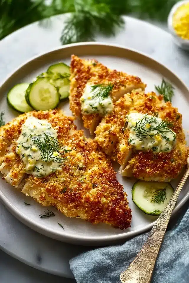 Crispy Dill Pickle Parmesan Chicken 8 55 60