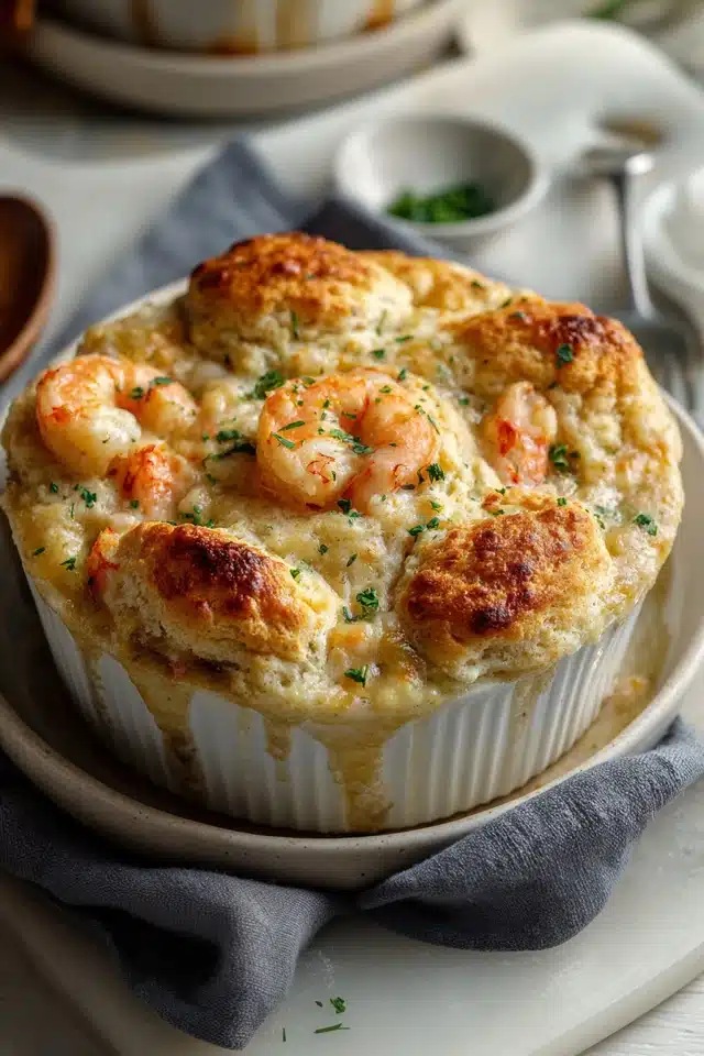Shrimp & Lobster Cheddar Bay Biscuit Pot Pie 8 55 62