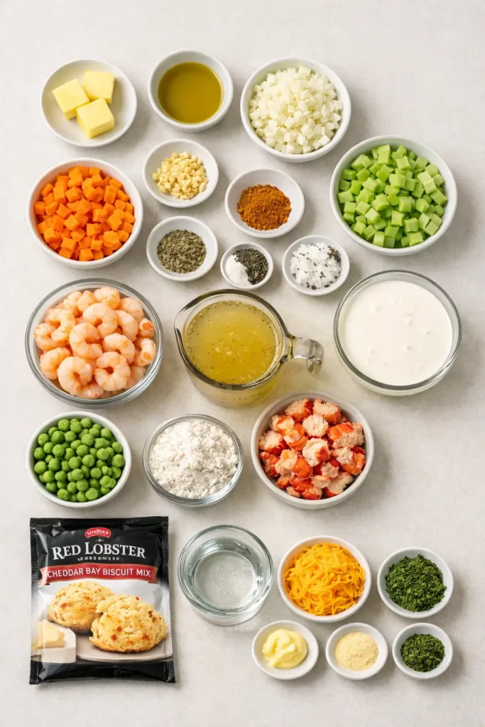 Shrimp & Lobster Cheddar Bay Biscuit Pot Pie 10 66 16