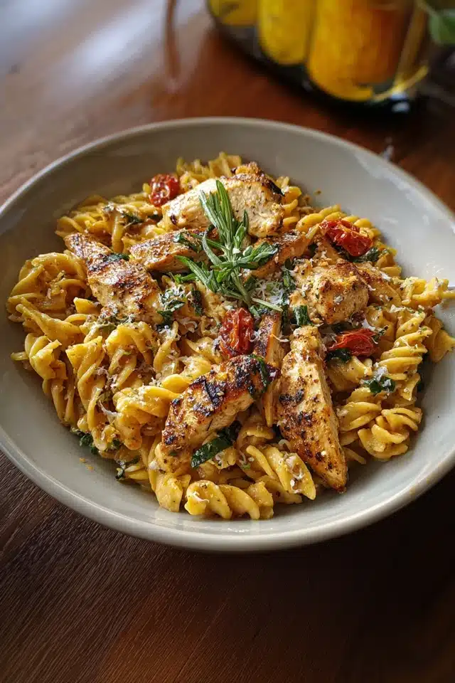 Creamy Pesto Chicken Pasta 8 55 4
